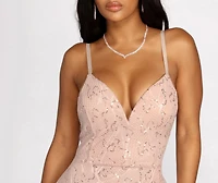 Vivian Textured Sequin Mermaid Dress