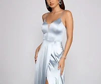Kel Satin A-Line Dress