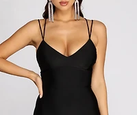 Maci Lace-Up Back Mermaid Dress