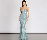 Sonora Glitter Heat Stone Mermaid Dress