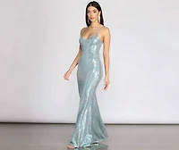 Sonora Glitter Heat Stone Mermaid Dress