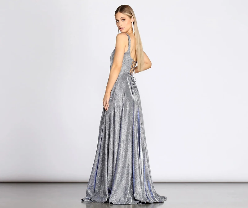 Ivy Formal Glitter A-Line Dress