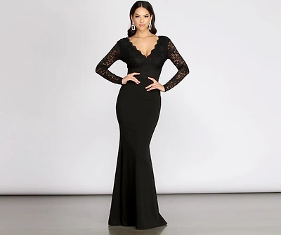 Salome Scallop Lace Mermaid Dress