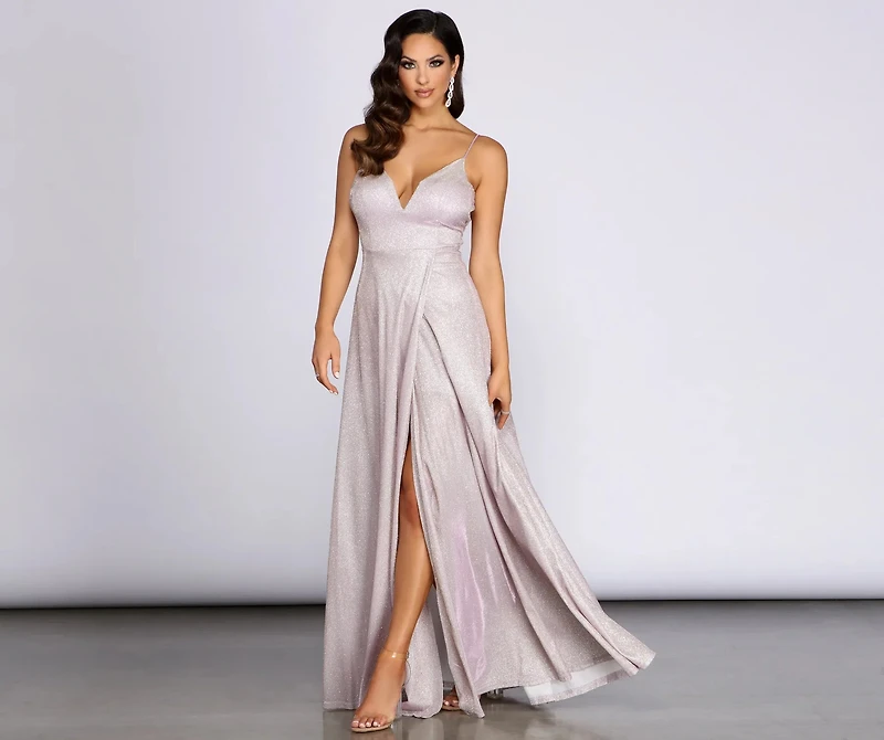 Emelie Glitter Shine A-Line Dress