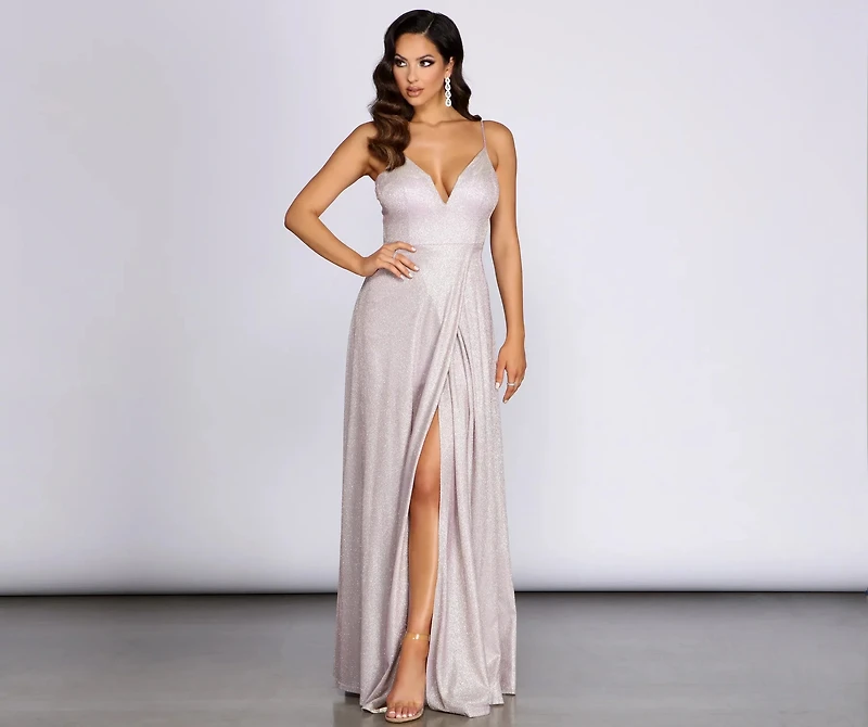 Emelie Glitter Shine A-Line Dress