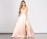Eloise Cowl Neck Cross Back A-Line Dress