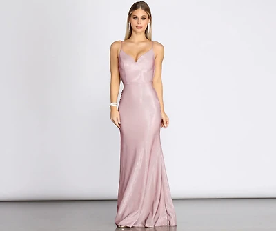 Tara Formal Knot Glitter Dress
