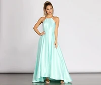 Carmilla Satin High Low A-Line Dress