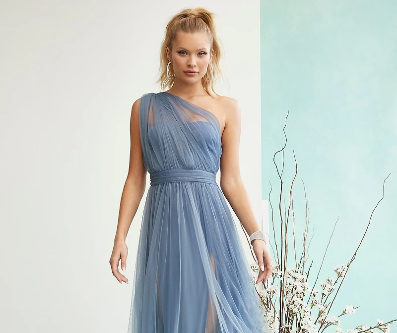 Rebecca Tulle A-Line Formal Dress
