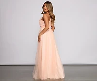 Rebecca Tulle A-Line Formal Dress