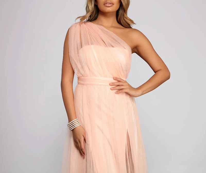 Rebecca Tulle A-Line Formal Dress