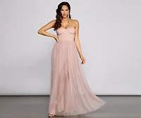 Estelle Formal High Slit A-Line Dress