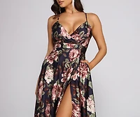 Betty Formal Floral A-Line Dress