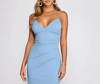 Skyler Formal A-Line Crepe Dress