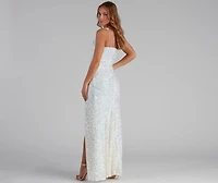 Lyla Formal One-Shoulder Sequin Dress