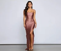 Ella Strappy Back High-Slit Dress