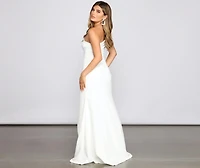 Susana Asymmetric Off-Shoulder Mermaid Dress