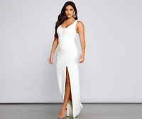 Viv Formal Crepe Wrap Dress