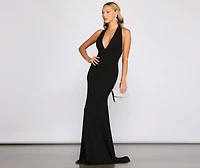 Luna Halter A-Line Formal Dress