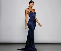 Nola Darling Satin Evening Gown
