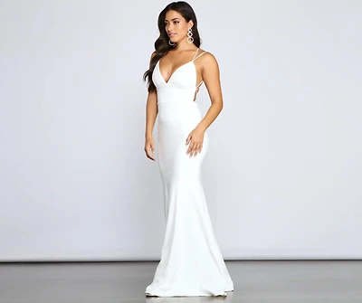 Holly Lace-Up Back Mermaid Dress