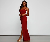 Alani Formal High Slit A-Line Dress