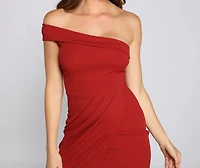 Susana Asymmetric Off-Shoulder Mermaid Dress