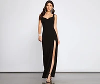 Layla Sleeveless High-Slit Formal Dress