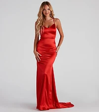 Nola Darling Satin Evening Gown