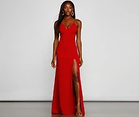Jolie Formal High Slit A-Line Dress