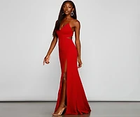 Jolie Formal High Slit A-Line Dress