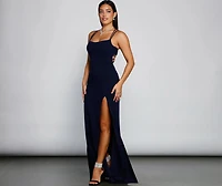 Jaelynn Formal Open Back A-Line Dress