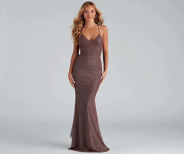 Windsor Linda Formal Glitter Ruffled Dress at Hamilton Place in  Chattanooga, TN