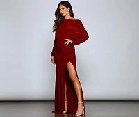 Londyn Formal High Slit Convertible Dress