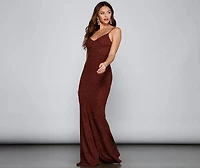 Irene Formal Backless Glitter Mermaid Dress