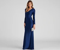 Amelia Long Sleeve Mermaid Dress