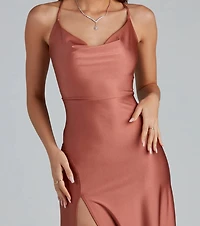 Lessie Formal High Slit A-Line Dress