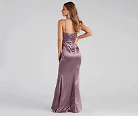 Nahla Formal Satin Mermaid Dress