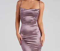Nahla Formal Satin Mermaid Dress