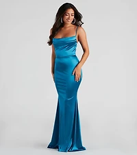 Nahla Formal Satin Mermaid Dress