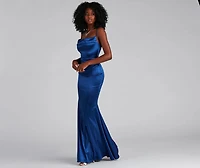 Nahla Formal Satin Mermaid Dress