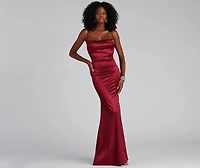 Nahla Formal Satin Mermaid Dress