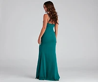 Fiona Formal One-Shoulder High Slit Dress
