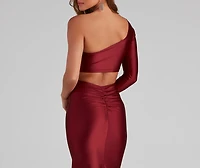 Emma One-Shoulder Mermaid Dress