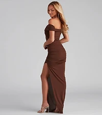 Catalina Twist Front Maxi Formal Dress