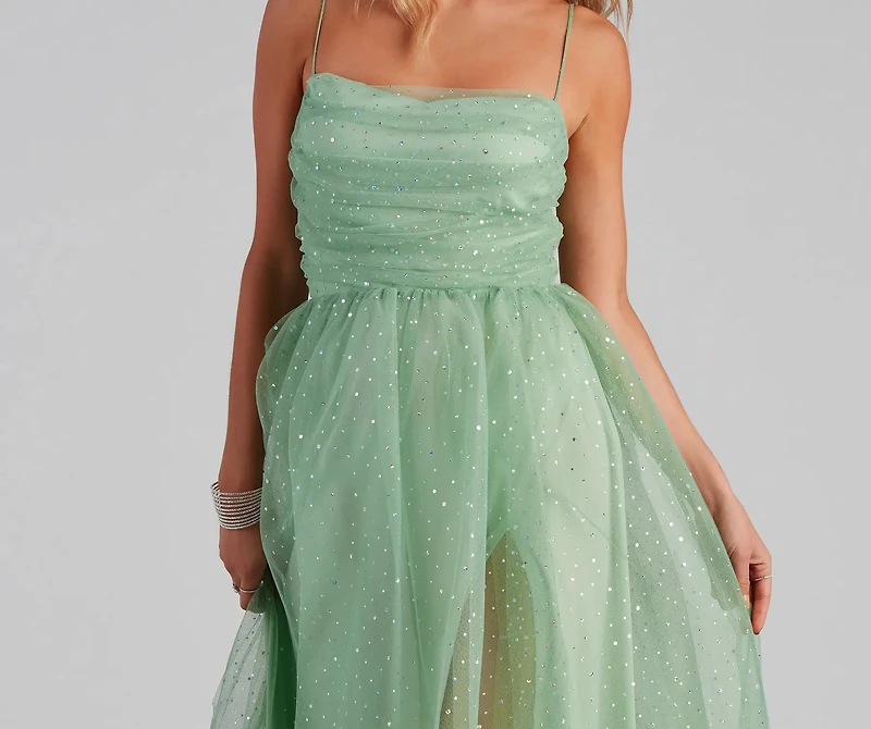 Larissa Formal Tulle Glitter Ballgown