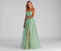 Larissa Formal Tulle Glitter Ballgown