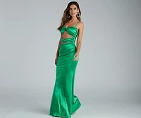 Melanie Sleeveless Cutout Mermaid Dress