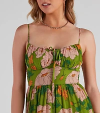 Valerie Tiered Floral Printed Dress