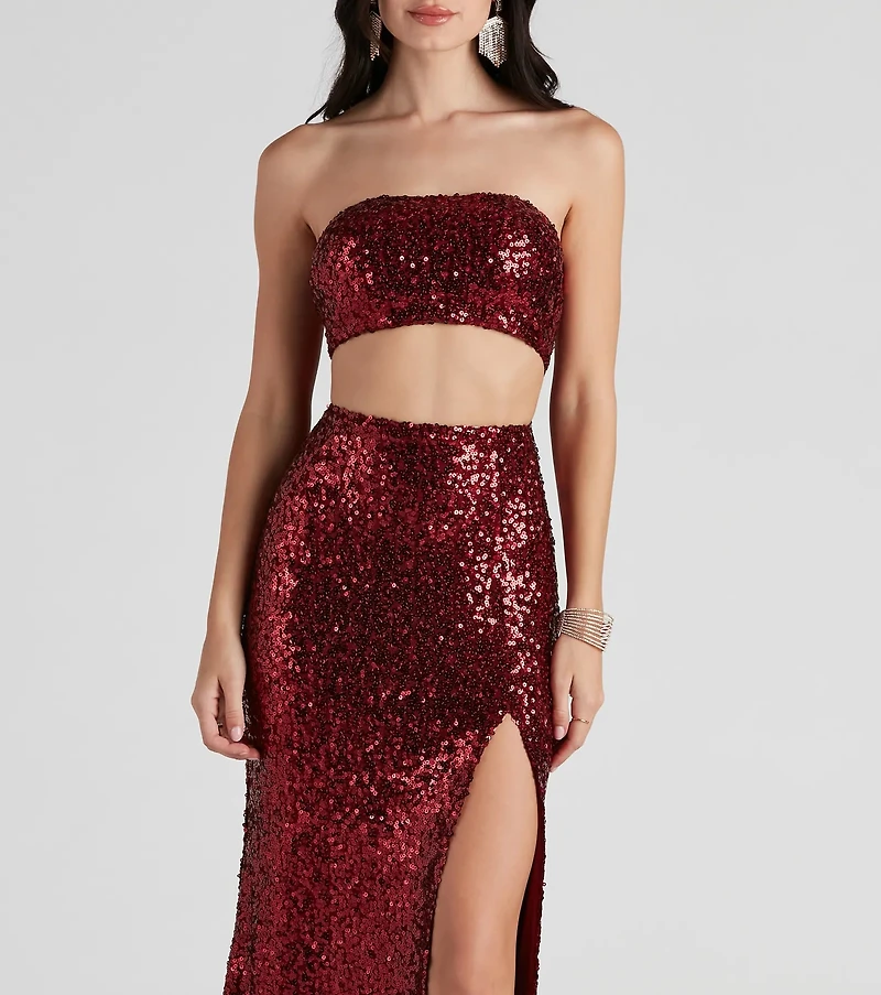 Yasmina Formal Cutout Sequin Dress